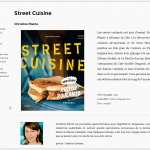 Livre Street Cuisine, par Christine Plante chez Édito. Photographes : Fabrice Gaëtan, Emma Géraud, Anne Gauthier et Patrick St-Arnaud