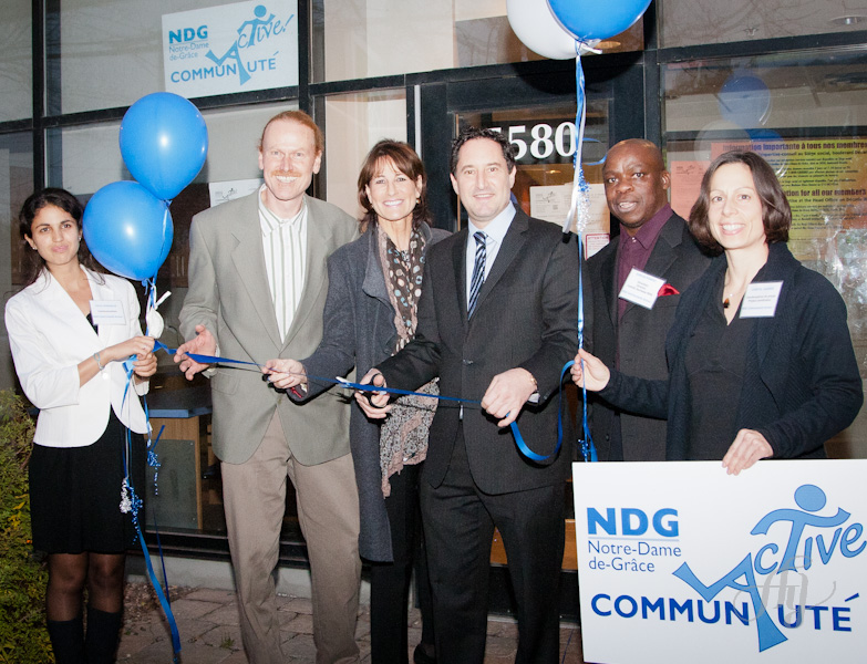 Le maire de NDG, Michael Applebaum, était à l'inauguration des bureaux du projet "Communauté Active!"